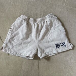 New York Women's Cream Shorts